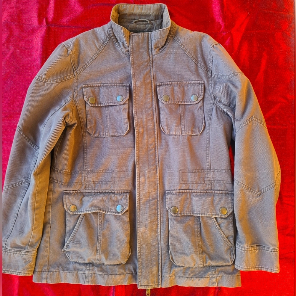 Marc Anthony Men's Gray Military Jacket size medium